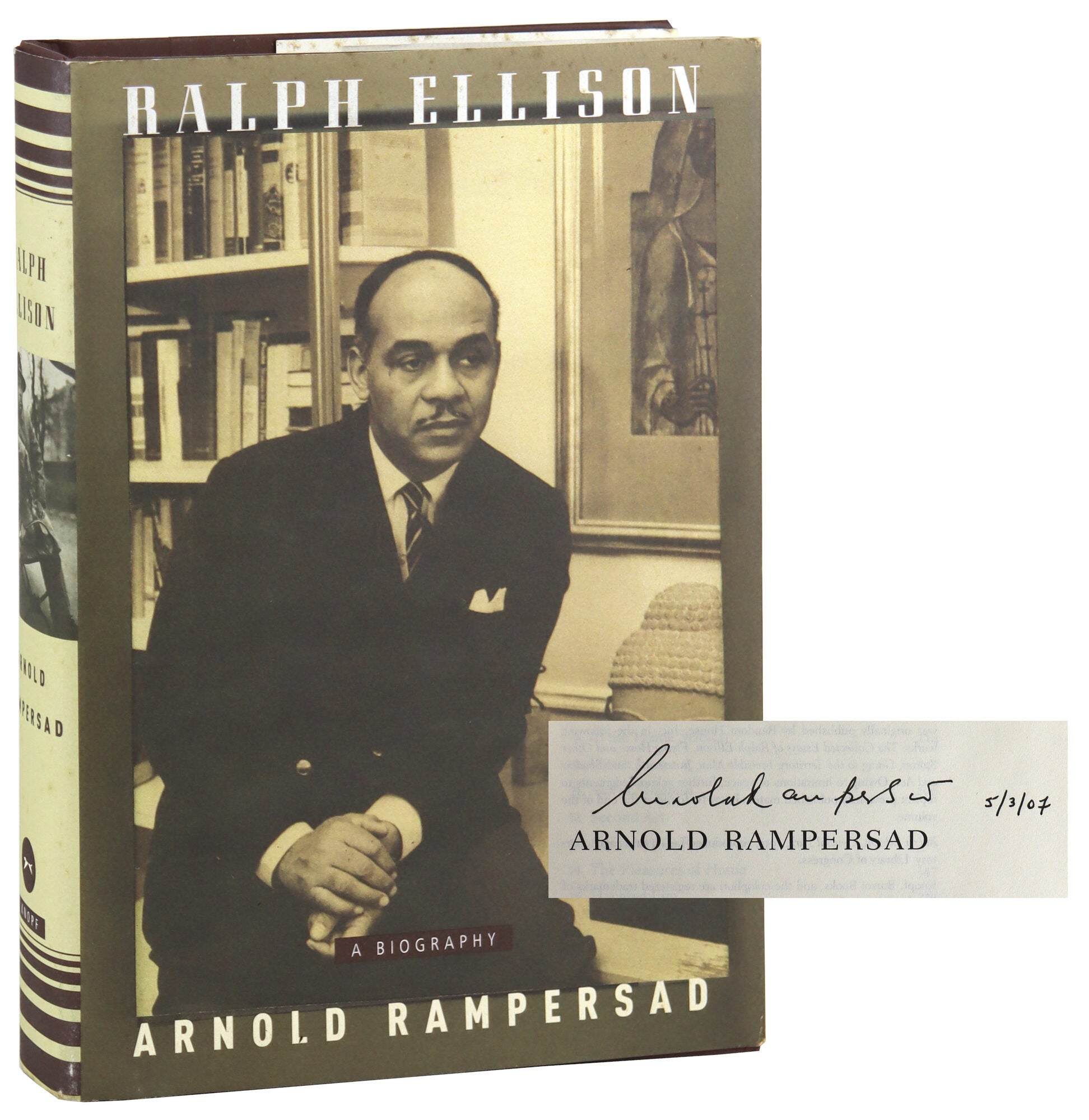 Ralph Ellison: A Biography Signed by Rampersad | Arnold Rampersad