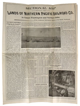 Item #46744 Sectional Map Showing the Lands of the Northern Pacific Railroad Co. in Eastern...