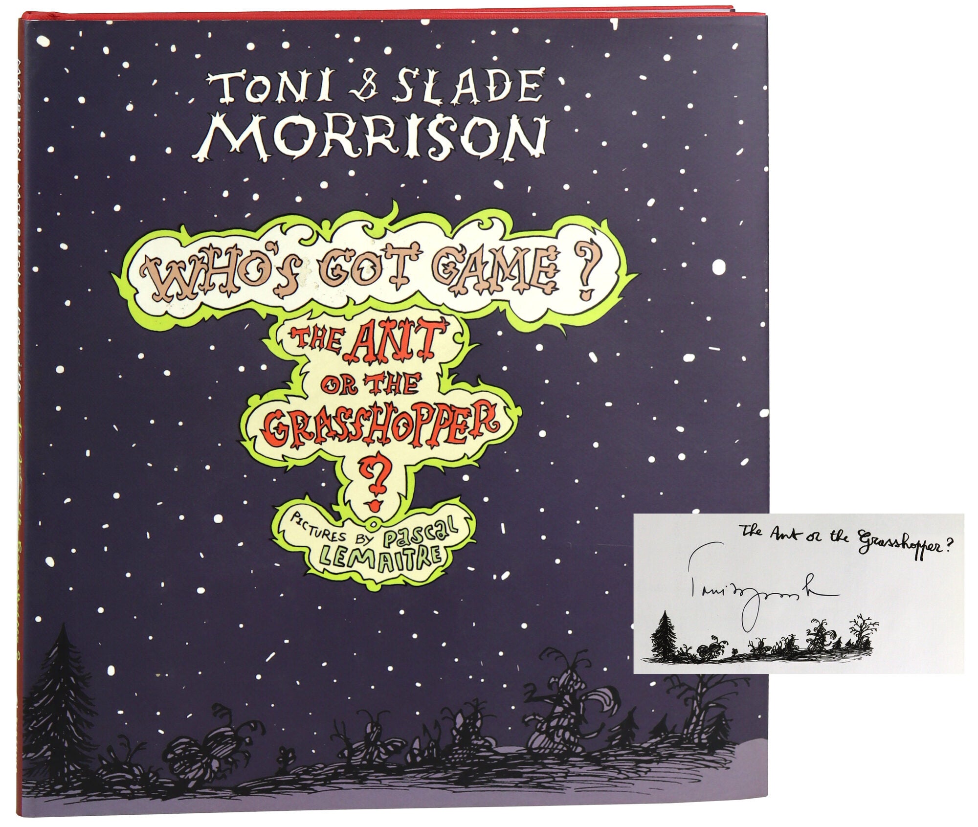 Who's Got Game? The Ant or the Grasshopper? Signed by Toni Morrison ...