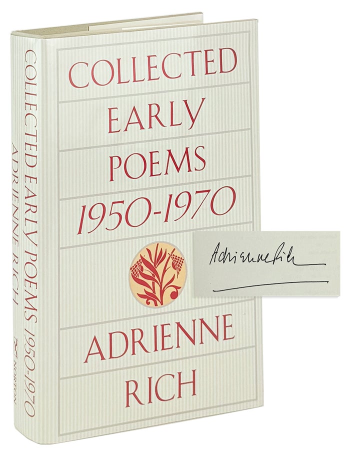 Item #46972 Collected Early Poems: 1950-1970 [Signed]. Adrienne Rich.