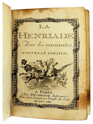 La Henriade Avec les Variantes