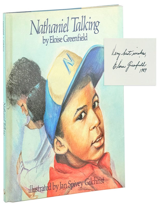 Item #47129 Nathaniel Talking [Signed]. Eloise Greenfield, Jan Spivey Gilchrist.