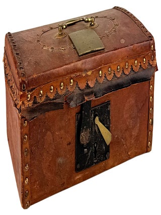 Item #47134 Original Miniature Trunk / Letter Box. Nath'l B. March, Nathaniel