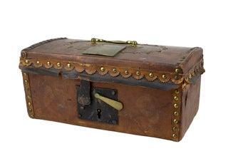 Item #47134 Original Miniature Trunk / Letter Box. Nath'l B. March, Nathaniel