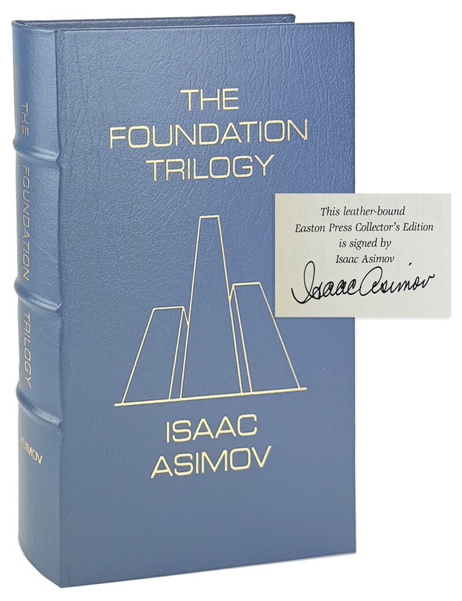 Item #47203 The Foundation Trilogy [Signed]. Isaac Asimov, James Gunn, Michael Whelan, intro.