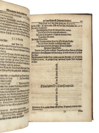 Norischer Christen Freydhöfe Gedächtnis. Das ist: Richtige Vorstellung und Verzeichnis aller derjenigen Monumenten/ Epitaphien und Grabschrifften/ welche auf und in denen/ zur der H. freyen Reichsstadt Nürnberg gehörigen/ dreyen Kirchhöfen S. Johannis/ Rochi und der Vorstadt Wehrd/ wie auch derselben Kirchen und Capellen/ so wol in Metall oder Messing/ als auch im Stein eingehauen/ oder auf Holtz und aufgehengten Fahnen gemahlet/ befindlich. Mit sonderbarem Fleiß zusammen getragen und mitgetheilet von einem curieusen Liebhaber