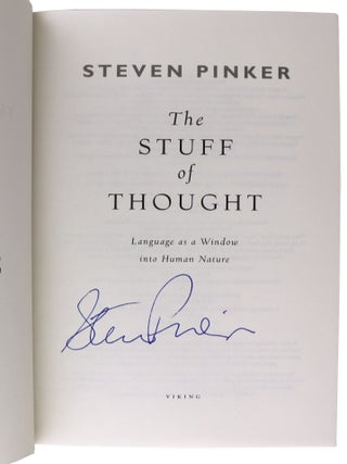The Stuff of Thought: Language as a Window into Human Nature [Signed]