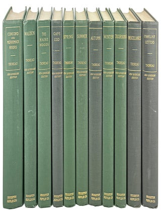 Item #47575 The Writings of Henry David Thoreau with Bibliographical Introductions and Full...