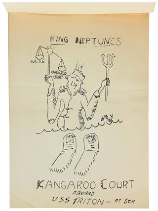 Item #47582 King Neptune's Kangaroo Court Aboard USS Triton - At Sea. United States Coast Guard -...