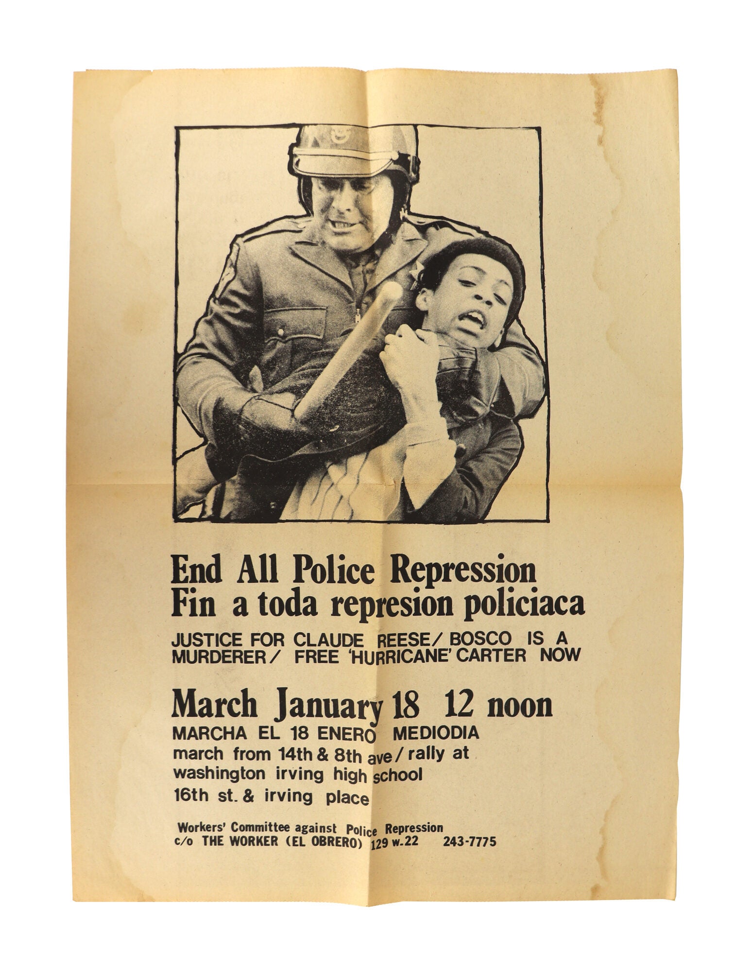 End All Police Repression / Fin a toda represion policiaca Poster ...