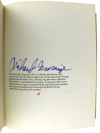 The Continents [Limited Lettered Edition, Signed]