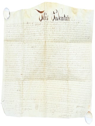 Item #47771 Manuscript Deed of Indenture Between John and Elizabeth Forney and Michael Hawke,...