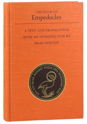 Item #48128 The Poem of Empedocles: A Text and Translation. Empedocles, Brad Inwood, translation...