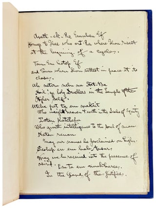 Magic Plants; Being a translation of a curious tract entitled De Vegetalibus Magicis
