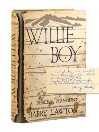 Item #48278 Willie Boy: A Desert Manhunt. Harry Lawton, Don Perceval
