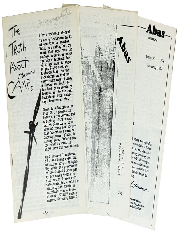 Item #48601 Abas Nos. 1 - 3 [With] Typed Note Signed by Buckley. Michael J. Buckley, ed.