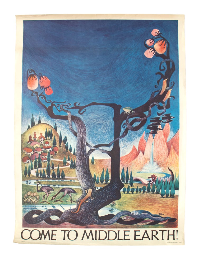 Item #48630 [Poster] Come to Middle Earth! J R. R. Tolkien, Barbara Remington.