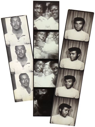 Three photobooth photostrips of mid-century Black joy