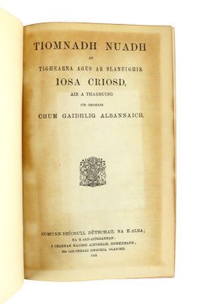 Tiomnadh Nuadh ar Tighearna agus ar Slanuighir Iosa Criosd, air a Tharruing o'n Ghreigis chum Gaidhlig Albannaich