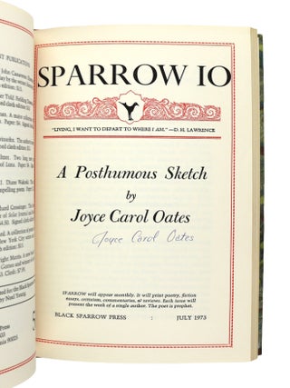 Sparrow 1 - 72 [72 Pamphlets Bound in Six Volumes, complete; Signed by contributors] [Herb Yellin's copy]