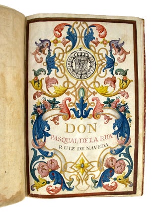 Item #48740 Illuminated Genealogical Certificate of the Family Line of Don Melchior de Thoribio...