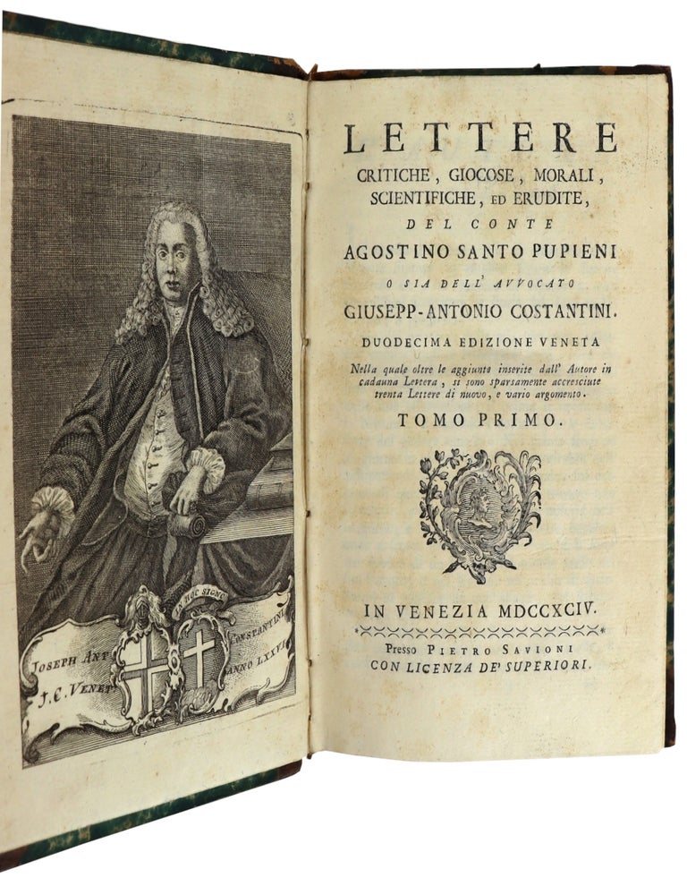 Item #48819 Lettere Critiche, Giocose, Morali, Scientifiche, ed Erudite: Tomo Primo - Tomo Decimo [Ten volume set, complete]. Agostino Santo Pupieni aka Giuseppi Antonio Costantini.