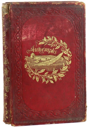 Item #48821 Pre-Civil War Vernacular Autograph Album with Photographs. Civil War - Photography,...