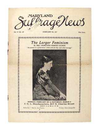 Maryland Suffrage News [Broken run of Seventeen issues]