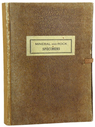 Item #48947 Mineral and Rock Specimens [cover title]. Francis J. Kowalski