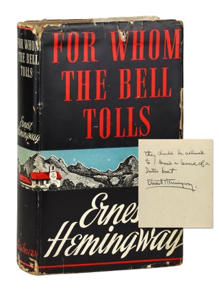 For Whom the Bell Tolls [Signed note laid in. Ernest Hemingway.
