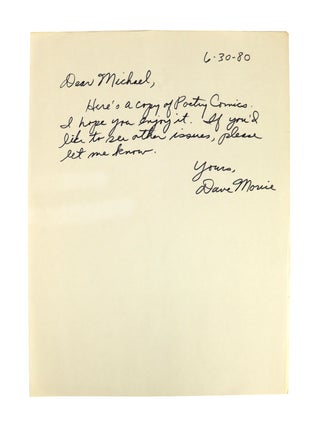 Poetry Comics! No. 10 [Signed Letter Laid-in]