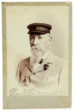 Item #49041 Albumen Carte de Visite "Chas. E. Flandrau, at 57". Charles Eugene...