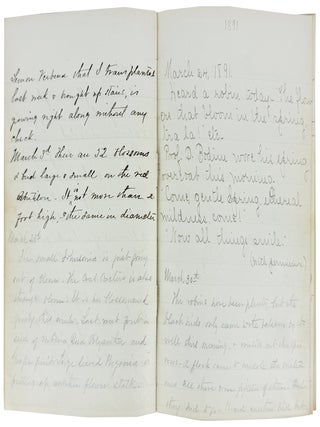 Gardening Operations + Weather Notes. KC - Beginning April, 1889 [Manuscript Gardening Notebook]