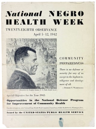 National Negro Health Week, Twentieth-Eighth Observance, April 5-12, 1942