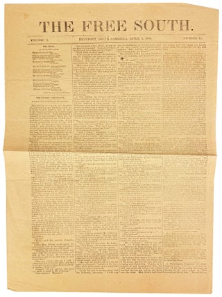 Item #49100 The Free South: Volume II, Number 13 - April 2, 1864. James G. Thompson