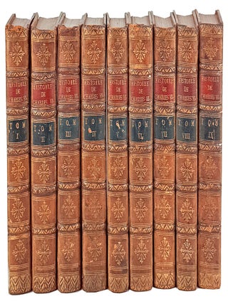 Item #49344 Histoire et Regne de Charles VI [Nine Volume Set]. Marguerite de Lussan, Nicolas...