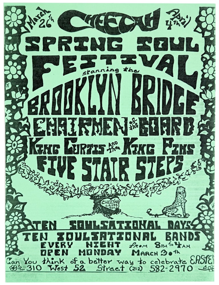Item #49787 [Drop Title] Cheetah Spring Soul Festival. Broadsides - Music Festivals, Cheetah Night Club.