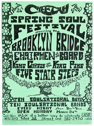 Item #49787 [Drop Title] Cheetah Spring Soul Festival. Broadsides - Music Festivals, Cheetah...