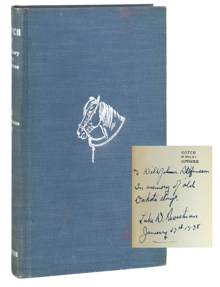 Item #49907 Gotch; The Story of a Cowhorse [Signed]. Luke D. Sweetman, LD Cram.