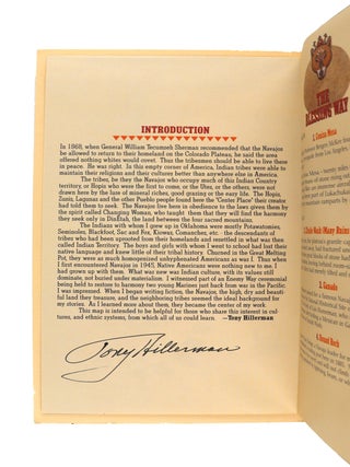 Tony Hillerman's Indian Country Map & Guide [Signed]