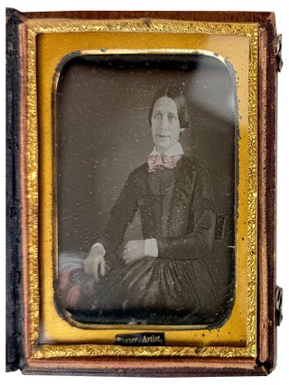 Ninth Plate Daguerreotype of a Seated Woman in original Union