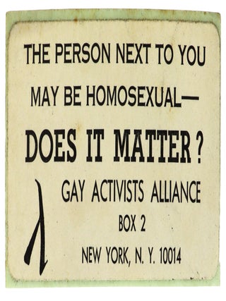 Sticker] The Person Next To You May Be Homosexual