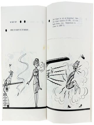 Collection of training material of a United Air Lines female flight attendant