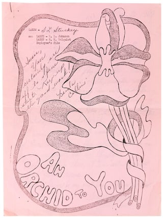 Collection of training material of a United Air Lines female flight attendant