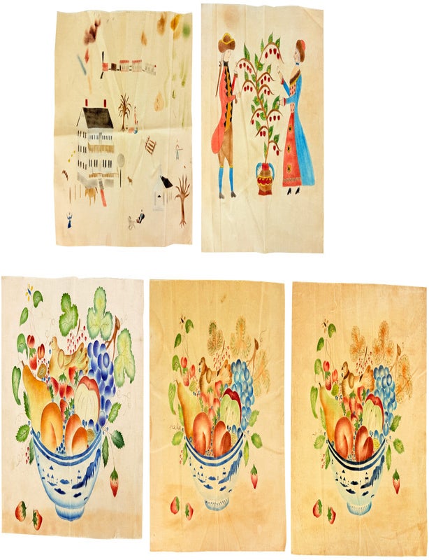 Item #50226 Collection of Five Theorem Paintings. Holly.
