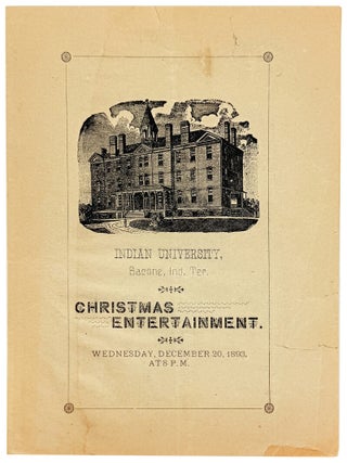 Christmas Entertainment. Wednesday, December 20, 1893, at 8 P.M