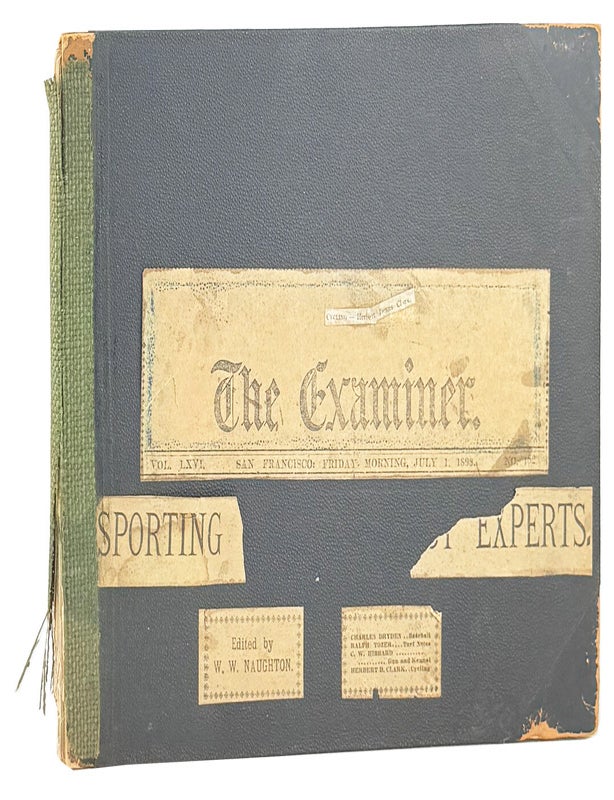 Item #50235 Professional Scrapbook kept by the Cycling Editor of the San Francisco Examiner. Herbert Deans Clark, Clarke.