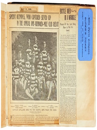 Professional Scrapbook kept by the Cycling Editor of the San Francisco Examiner