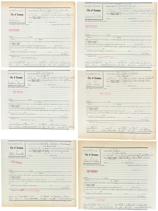 Collection of 48 Police Magistrate Court Forms of Madams, Sex