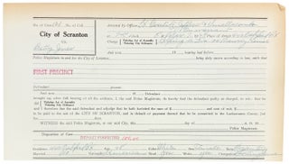 Collection of 48 Police Magistrate Court Forms of Madams, Sex Workers, and their Johns